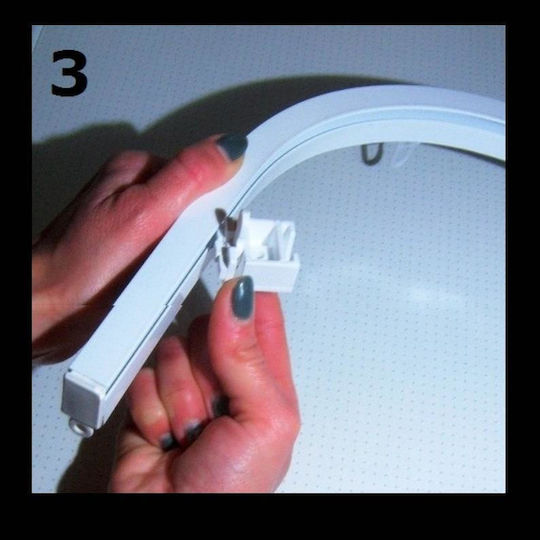 Aluminium Shower Curtain Track Curved
