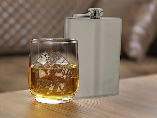Hip Flask Фласк Питиета Хром Мат F016 240 мл