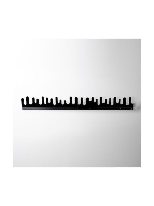Wandhalterung Wave Schwarzes Set 2 Metall Design House Stockholm