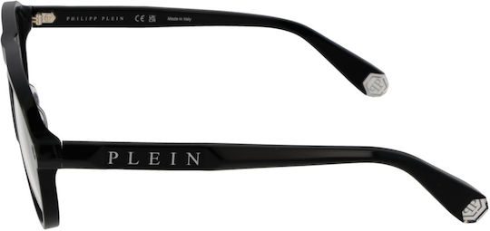 Philipp Plein Herren Acetat Brillengestelle Schwarz VPP016M 0700