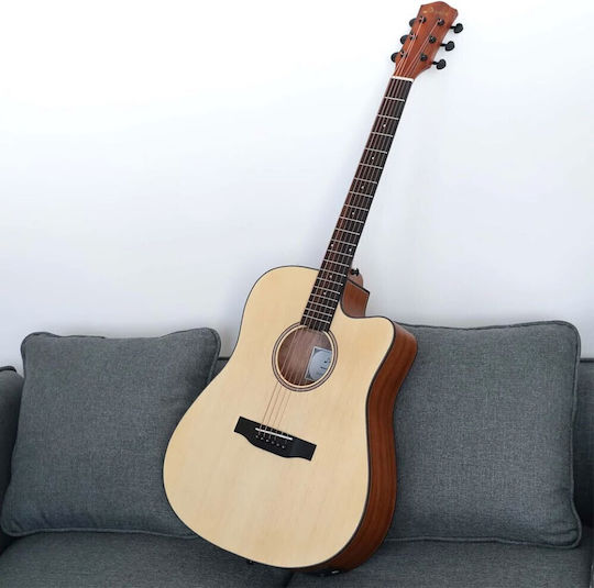 Donner Ec-1018 Semi-Akustik Gitarre Set