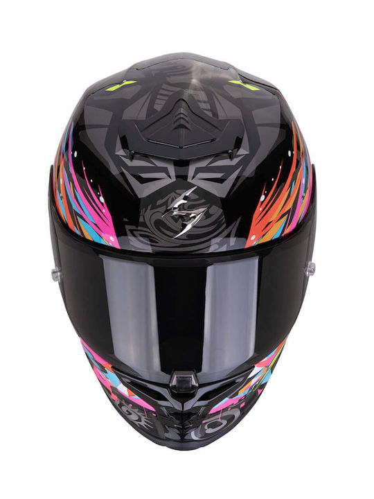 Scorpion R1 EVO II Air Savage Schwarz/Blau/Pink Motorradhelm Vollgesicht ECE 22.06 mit Pinlock