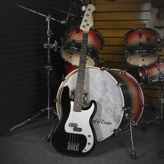 Donner Ec-1228 Set Electric Bass Case Strap