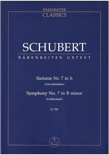 Schubert Symphony Nr.7 In B Minor D759 Pocket Score