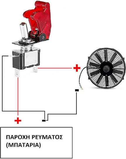 Дисакопчател Авиаторски Тип On Off 2 Пина 12v 20A Лилав Led W11054-1 Rchang