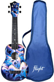 Flight Tus40 Travel Soprano Ukulele Graffiti