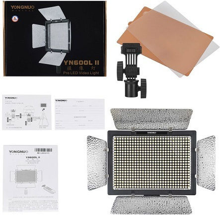 Yongnuo Yn600 Ii – Led Video Light 3200-5500κ 12v5a Τροφοδοτικό