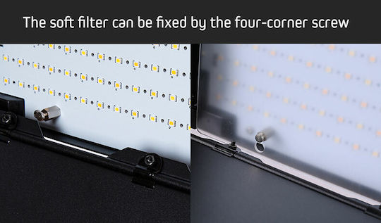 Tolifo LED-Panel 3200KK 100W mit Lichtstrom 10000lmlm