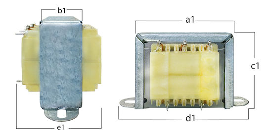 Elektrische Leistungstransformator 230V Zu 2x18V AC 20W