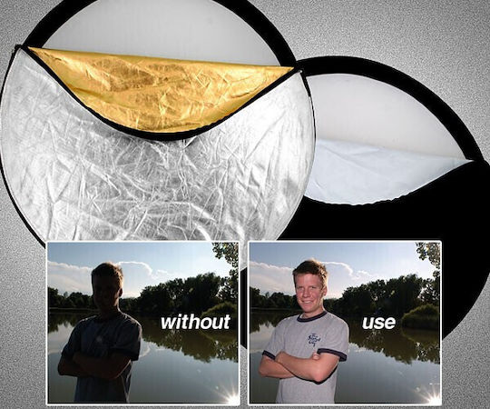 Photography Reflector 5 in 1 With Handles 110cm