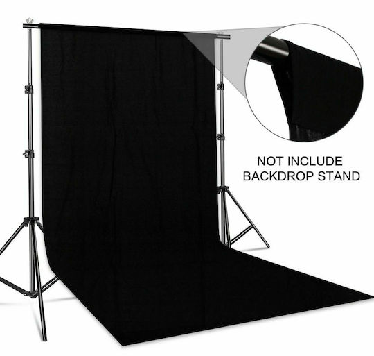 Studioline 2 X 3 Двустранно Професионално Черно Полиестерно Фотографско Платно