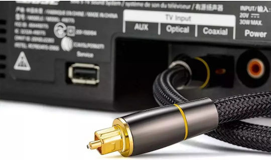 Optical Audio Cable TOS male - TOS male Μαύρο 2m (13154V)