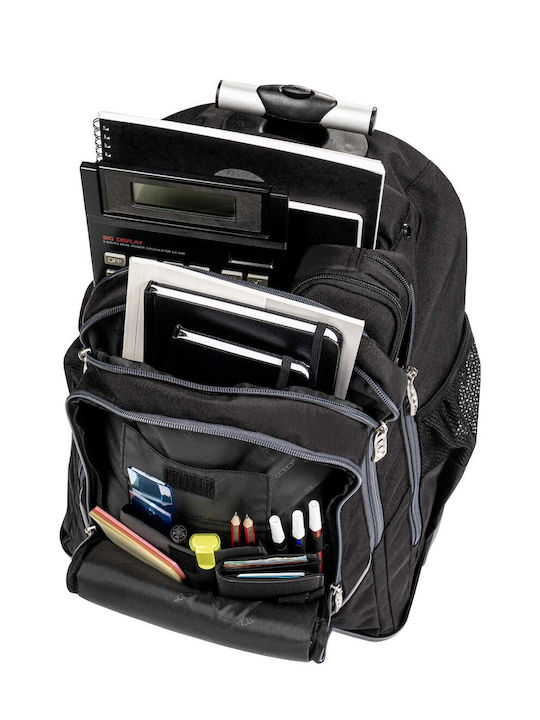 Polo Trolley Cart School Bag Trolley Elementary Black with Water Bottle Holder 30lt 2026
