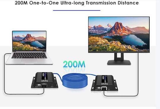 Lenkeng Hdmi Extender Over Ip 4k60hz 120m 1g Ir Lkv483