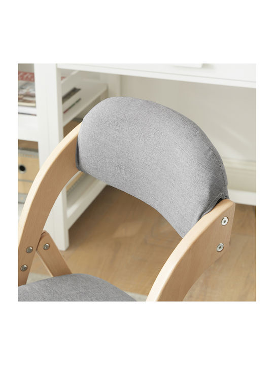 Foldable Kitchen Wooden Chair Grey