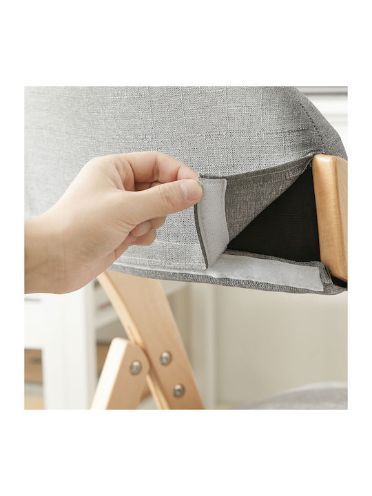 Foldable Kitchen Wooden Chair Grey