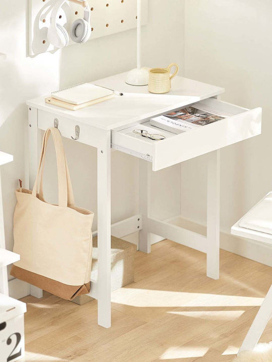 Schreibtisch Holz White 60x76x40cm