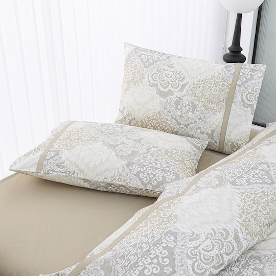 Liolios Home Σετ Υπέρδιπλο 4τμχ 245x270εκ. Λευκό Liolios Home Σετ Υπέρδιπλο 4τμχ 245x270εκ. Λευκό