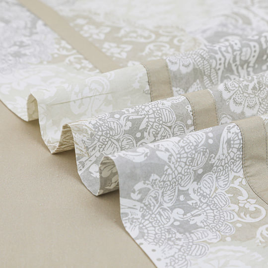 Liolios Home Sheet Sets Queen 245x270cm. White 4pcs