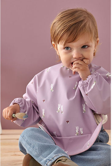 Bimbidreams Rabbits Waterproof Fabric Coverall with Hoop & Loop Fastener Pocket & Sleeves