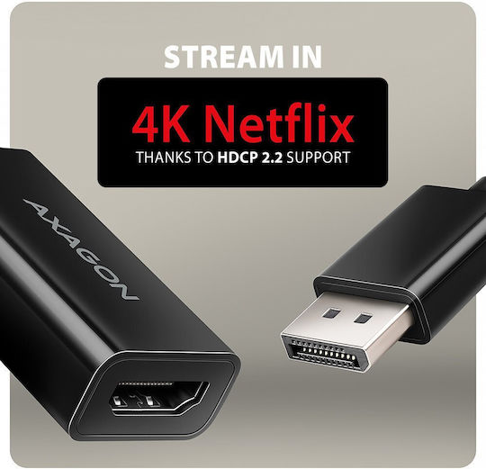 Axagon Converter DisplayPort male to HDMI female 1pcs
