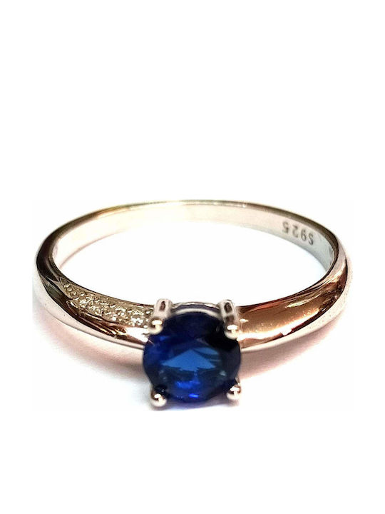 Amalfi Accessories Damen Ring mit Steinen aus Silber