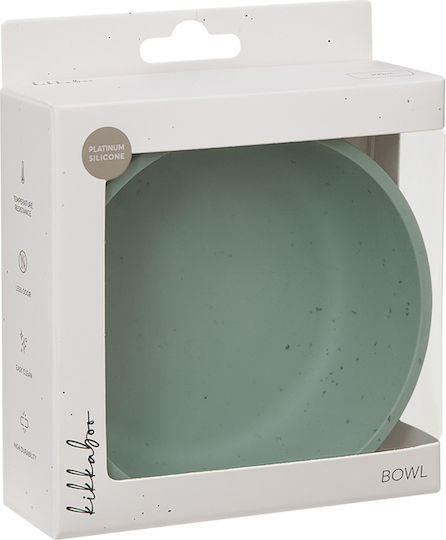 Kikka Boo Baby Food Bowl Platinum made of Silicone Green