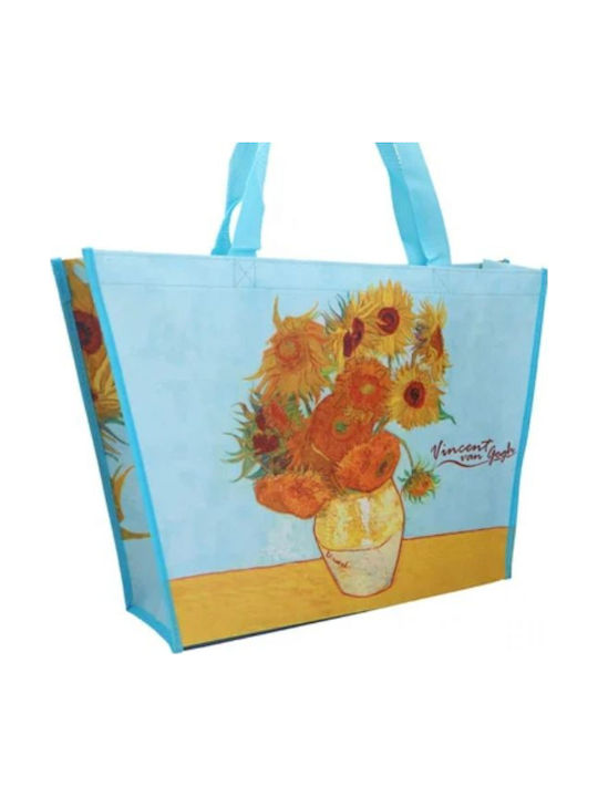 Τσαντα Ωμου Πλαστικη Van Gogh Sunflowers 46χ11 Carmani 021-9083