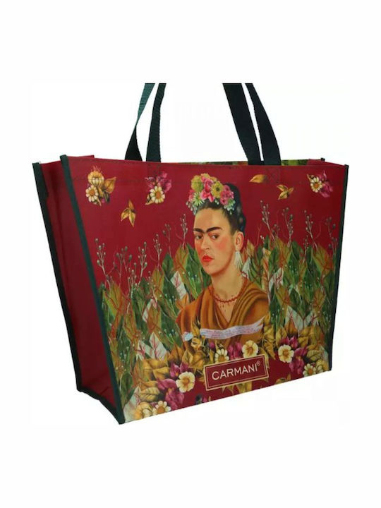 Τσαντα Ωμου Πλαστικη Frida Kahlo Τσεπη 46χ11 Carmani 021-9079