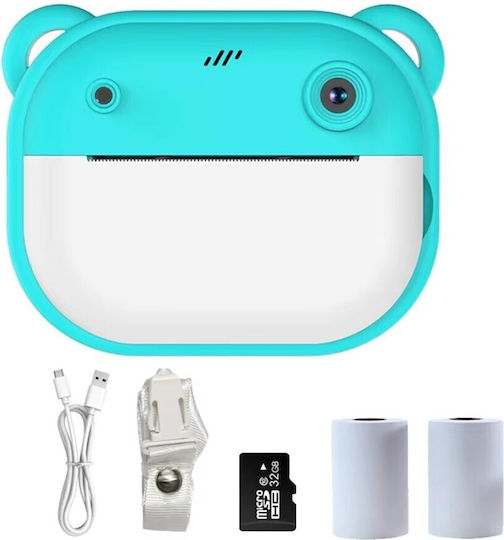 B0D12TF6VR Cameră Foto pentru Copii cu Imprimare Termică Turquoise