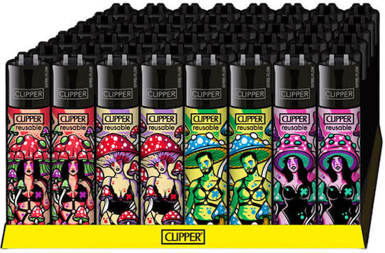 Clipper Kinky Shrooms Feuerzeug Flamme