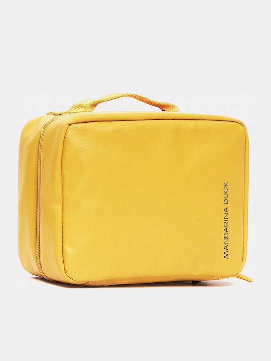 Mandarina Duck Eco Coated Toilet Kit Medium P10osn02-05j Duck Yellow Toiletry Bag