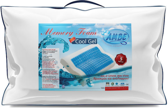 Amve Gel 40 Μαξιλάρι Ύπνου Gel Ανατομικό 55x55x12.5cm