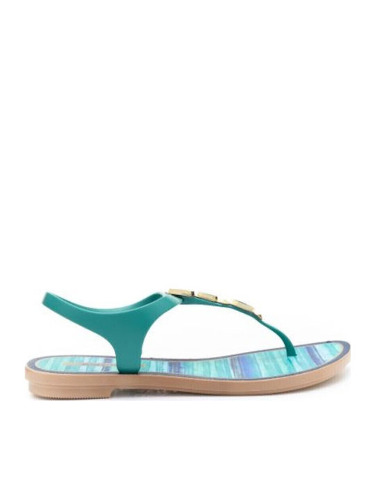 Flache Sandalen für Damen Anatomisch in Beige Farbe
