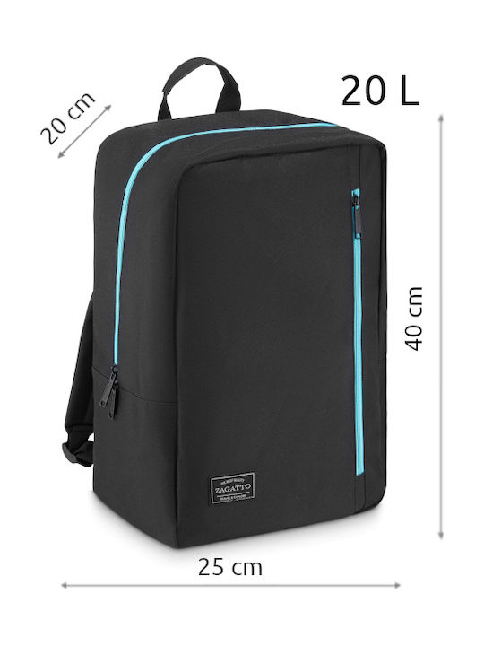 Zagatto Backpack Αδιάβροχο 20lt Μαύρο