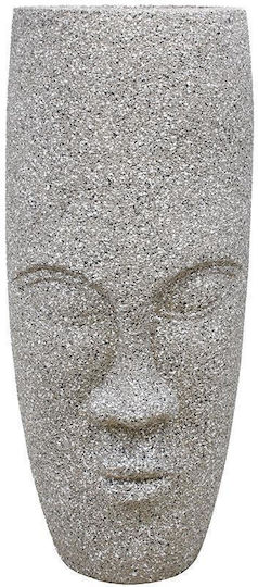 Fylliana Fl029 Face Ghiveci Metalic Gri 38x38x88εκ.