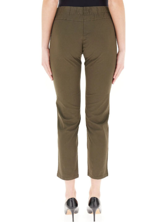 Women's Fabric Trousers Green