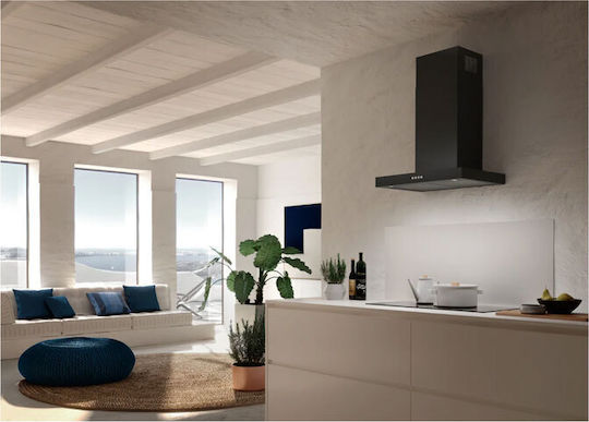 Faber Stilo Comfort BK Matt A60 Απορροφητήρας Νησίδα 90cm Μαύρος