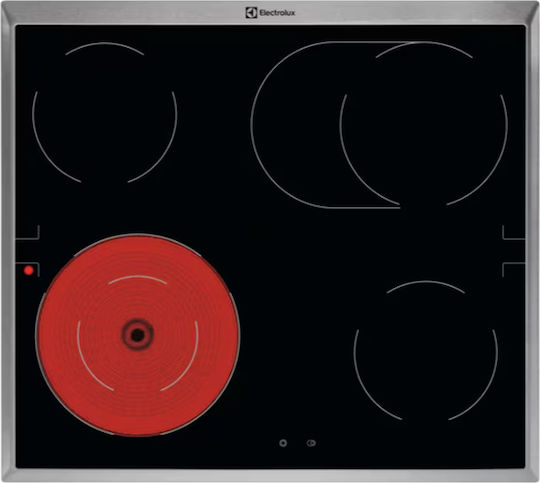 Electrolux Φούρνος κάτω Πάγκου 72lt με Κεραμικές Εστίες Π56εκ. Inox