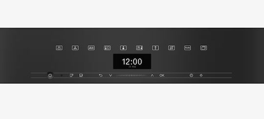 Miele Φούρνος άνω Πάγκου 47lt Π59.5εκ. Μαύρος Obsidian