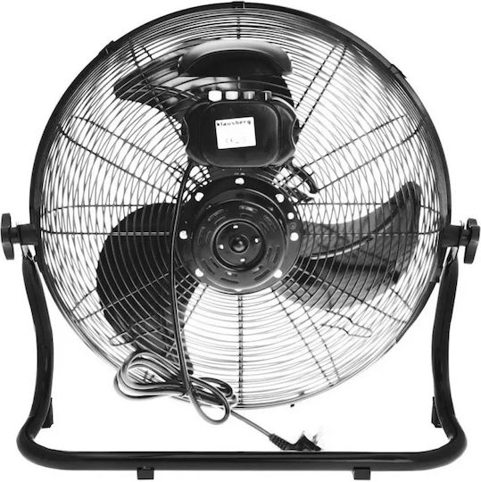 Klausberg Bodenventilator 100W Lüfterdurchmesser 45cm Schwarzer