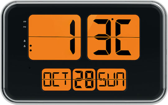 Life Wall Flip LCD Масов Часовник Дигитален LED Бял 221-0457