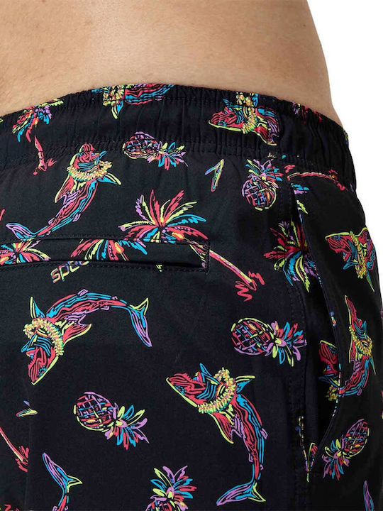 Men's Swimwear Shorts Red with Patterns