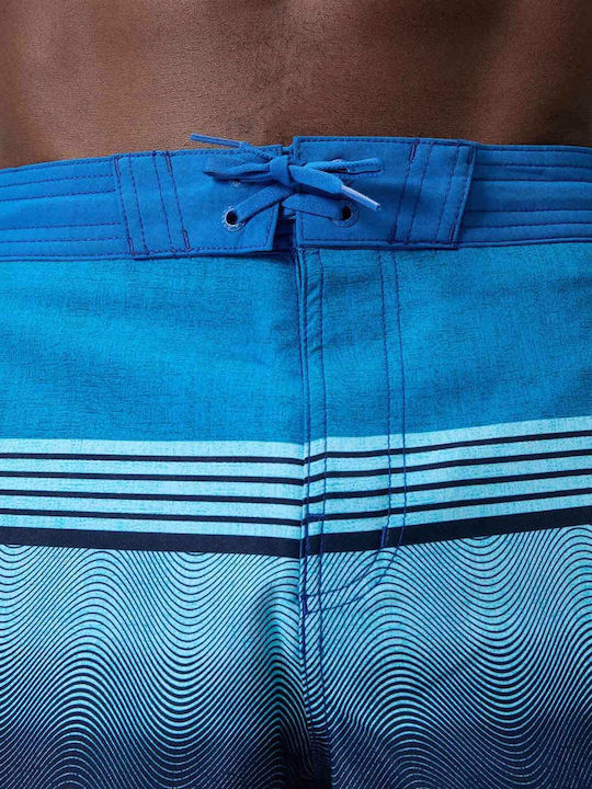 Men's Swimwear Bermuda Blue Striped