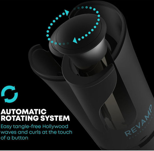 Revamp Progloss Wireless Hair Curling Iron for Wavy Hair 19mm