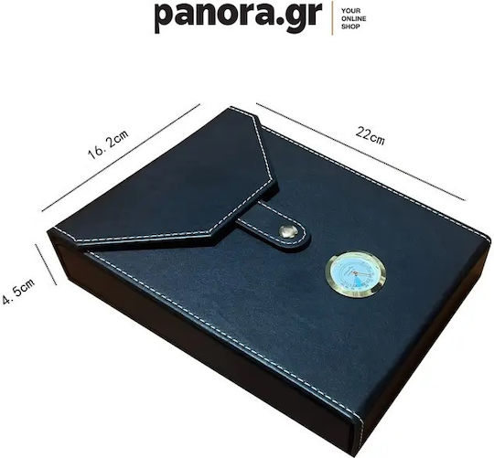 Panora Ξύλινη Θήκη Υγραντήρας Πούρων με Υγρόμετρο 17.1x5εκ.