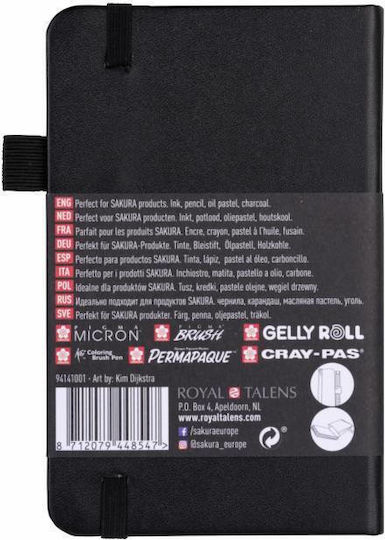 Royal Talens Sakura Блок за рисуване 9x14cm Sketch Note Book 80 Бели Листа 140gr