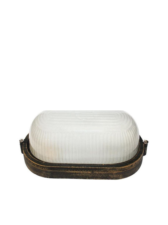 Aca Wall-Mounted Outdoor Turtle Light E27 IP45 28x11.8x9.8εκ.