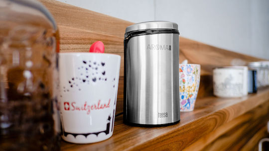 Teesa Aroma G30 Electric Coffee Grinder 150W for 50gr Beans Silver