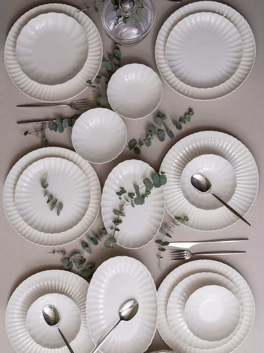 Kutahya Porselen White Porcelain Dinnerware Set 72pcs